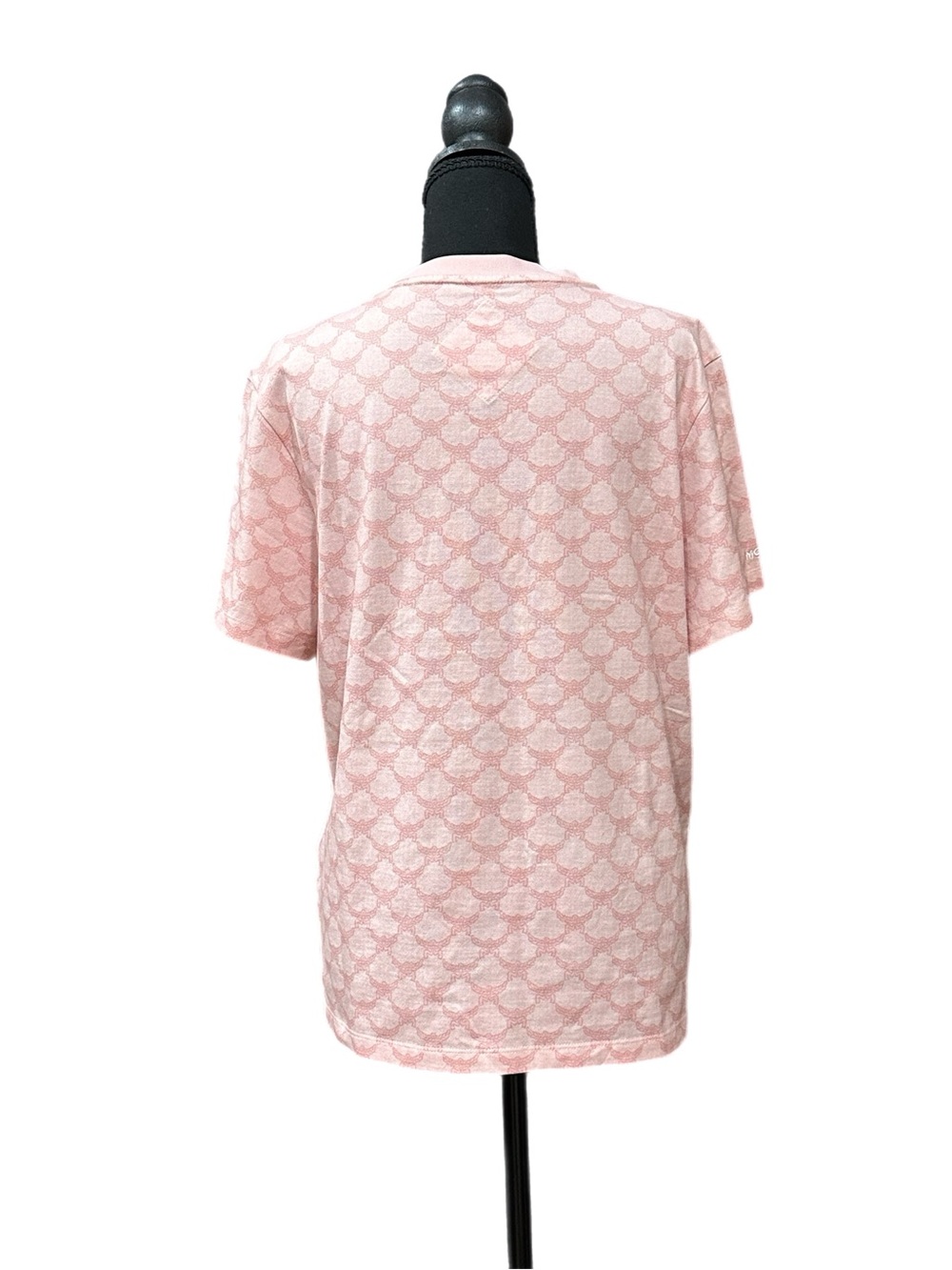 MCM Pink Logo Monogram Short Sleeve Tee - Picture 3 of 6